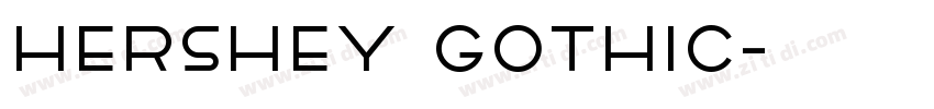 Hershey Gothic字体转换